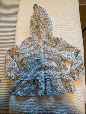 Tahari Girls' Floral Hooded Jacket